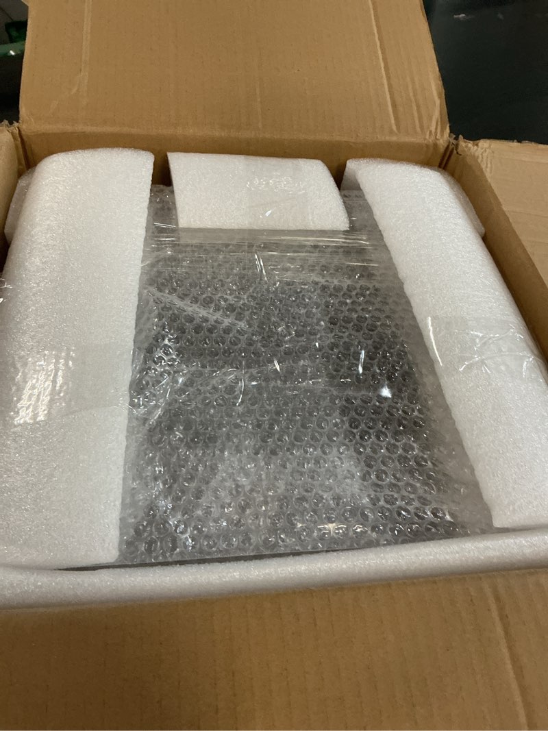 Condition photo showing Good Condition for ONELUX Mobile C Shaped End Table,Acrylic Sofa Side Table, Snack Table On Wheels,Clear Rolling Table