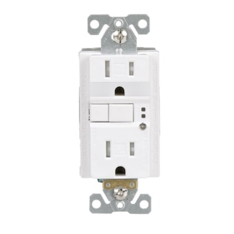 eaton 15 -amp 125-volt tamper resistant gfci residential/commercial decorator outlet with