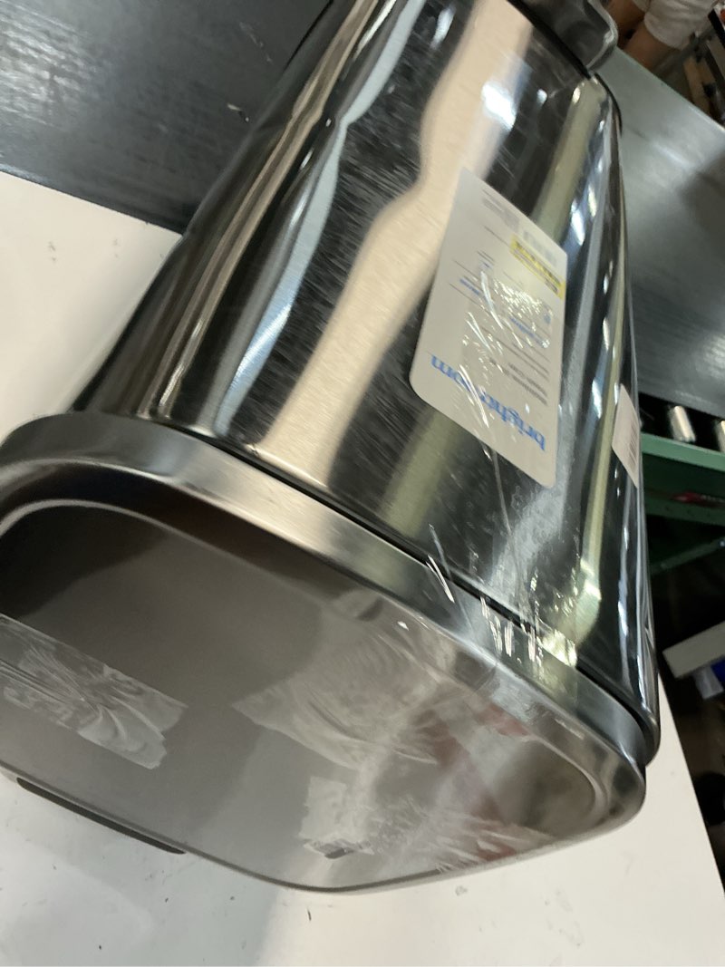 Condition photo showing As Is for 30l soft square step trash can silver - brightroom™