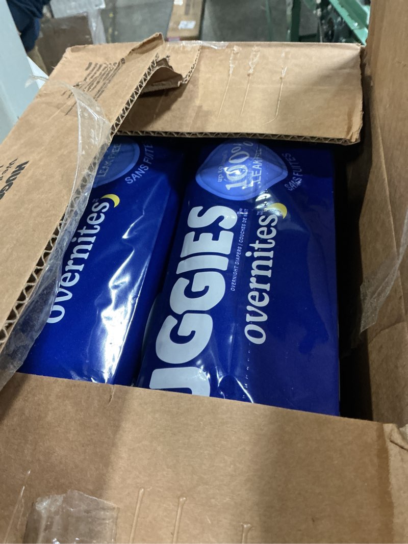 Condition photo showing New/Like New for Huggies Disposable Overnight Diapers - Size 3 - 132ct