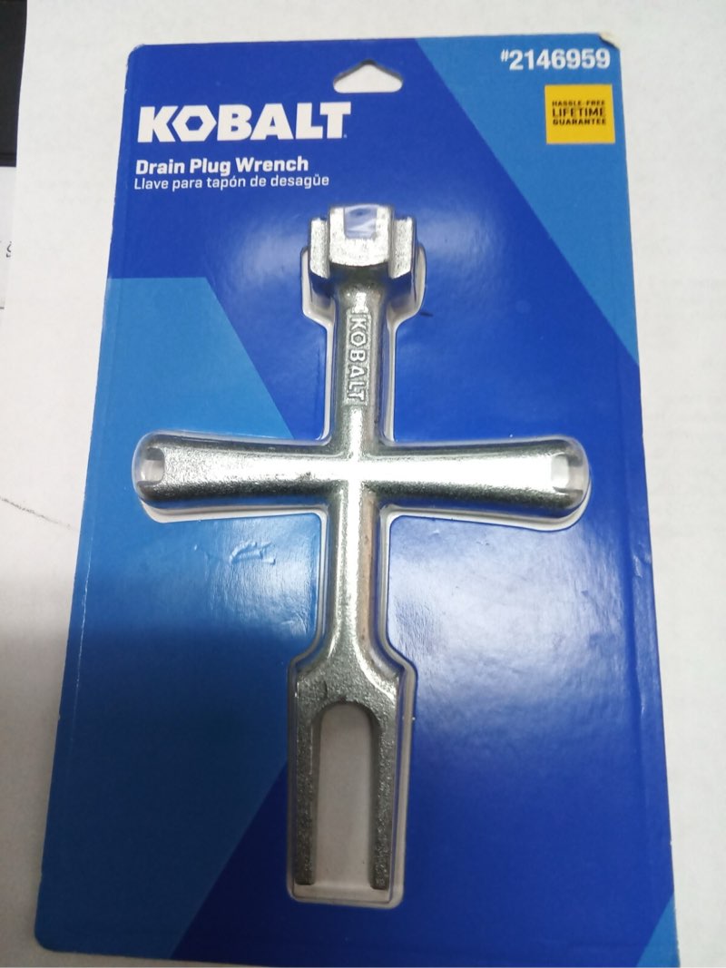 Condition photo showing As Is for kobalt drain plug wrench model #58714