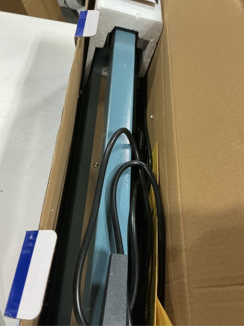 Condition photo showing Good Condition for Impulse Sealer 16 inch Heat Sealer for Plastic Bags, Metal Plastic Bag Sealer Heat Seal, Mylar Bag Sealer, Manual Poly Bag Hot Seal Sealing Machine with 4 Repair Kit(2 Cutting Lines Included) Blue 16"-3mm 16inch-3mm Sealing Width Blue