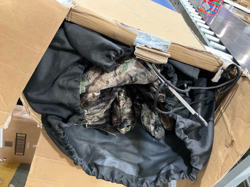 Condition photo showing As Is for Ameristep Pro Series Thermal Hub Blind | 4 Person Insulated Hunting Blind Designed for Cold Weather in Mossy Oak Elements Terra, AMEBF1009, One Size