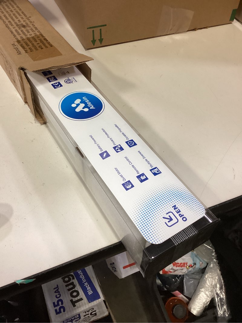 Condition photo showing Good Condition for Allesin Motorized Roller Blinds with Remote Control for Windows, Blackout Automatic Shades with Quiet Motor, Dry Battery Powered Electric Blind (White 24" W x 72" H) White 24"W x 72"H