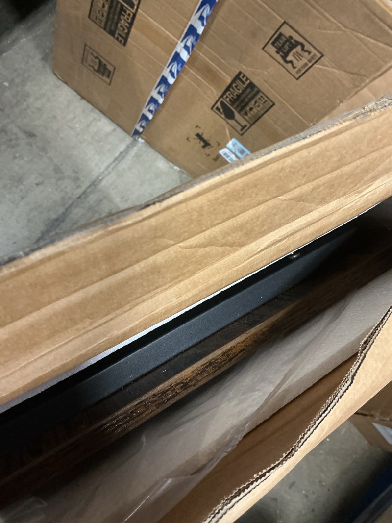 Condition photo showing Good Condition for folding coffee table, leg latches portable sturdy floor table desk for sitting on the floor, no assembly low coffee table for living room, home, office, rustic brown, 41.34l×21.65w×15.75h rustic brown opened size: 41.34l"×21.65w"×15.75h"