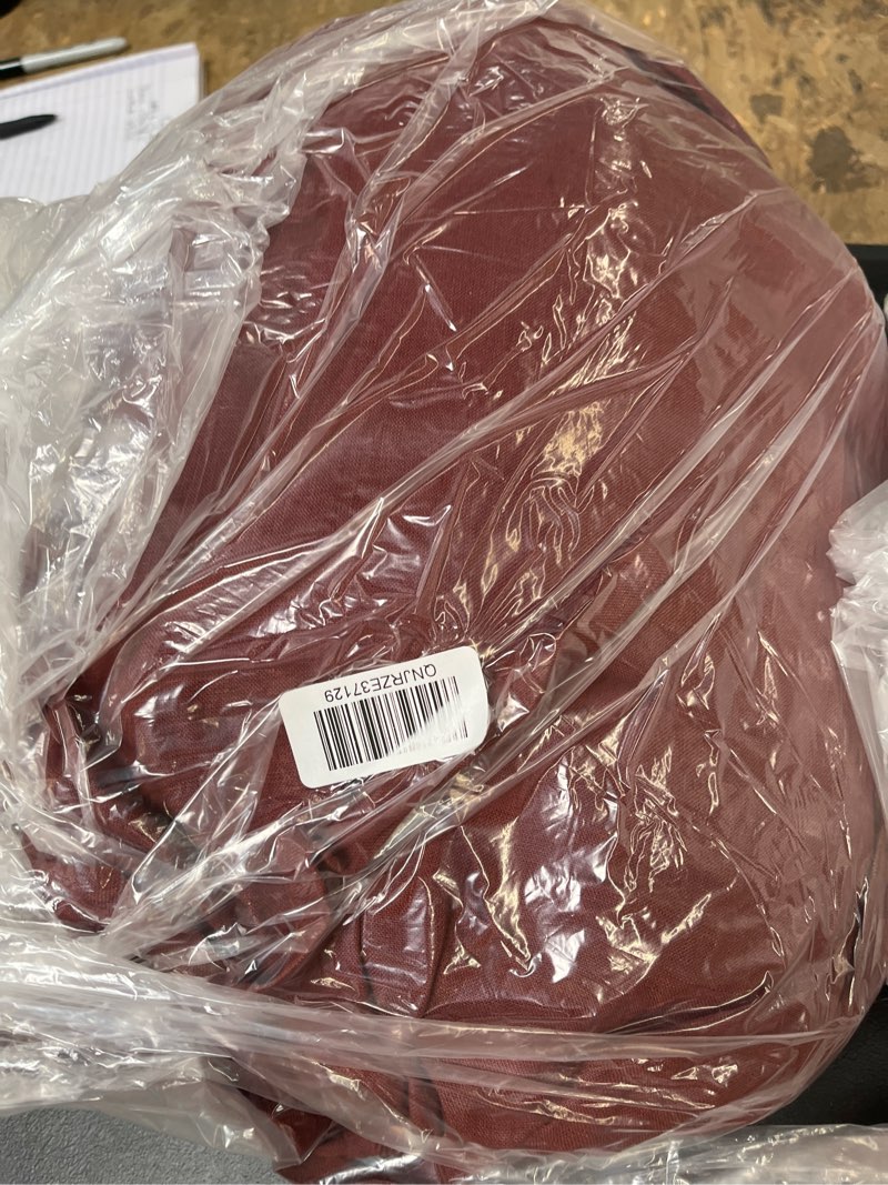 Condition photo showing Good Condition for european linen duvet cover set, king/cal king, burgundy