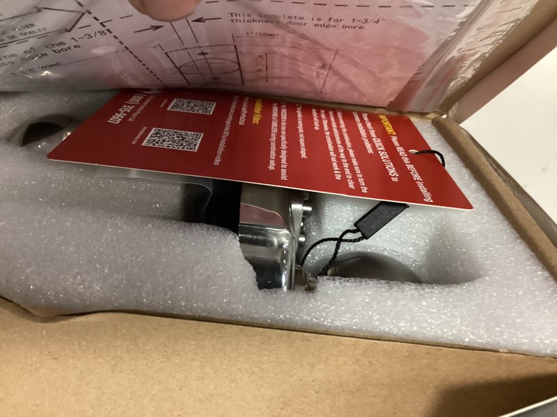 Condition photo showing Good Condition for keyless entry door lock deadbolt keypad mechanical stainless steel (pass code or key) 100% mechanical, no electronic silvery2