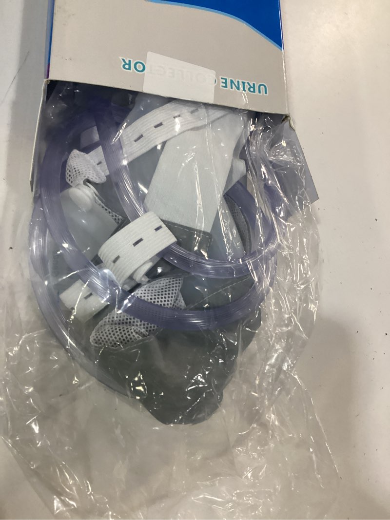 Condition photo showing New/Like New for urine collection bag reusable wearable silicone urine drainage device with 2 bag systems (elderly men, grey)
