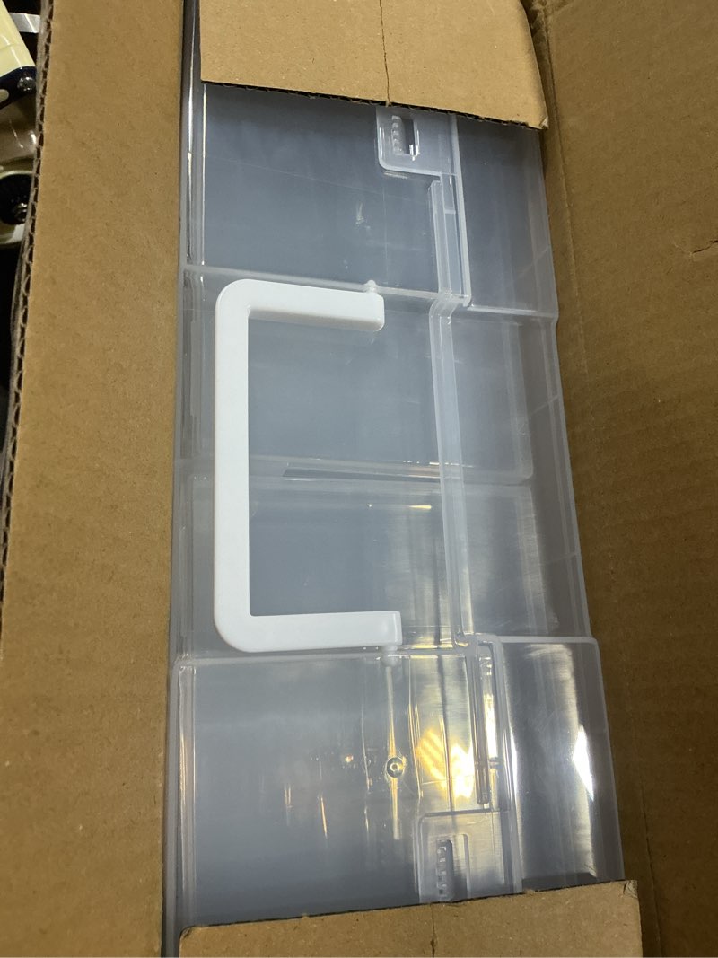 Condition photo showing Good Condition for Lifewit 4x6 Photo Storage Box, 20 pcs Inner Photo Case with Lids, Clear Photo Organizers with 1 Sheet Label Sticker, Plastic Craft Storage Box for Seeds Sticker Cards Pictures Stamps Office Supplies 20 boxes Clear