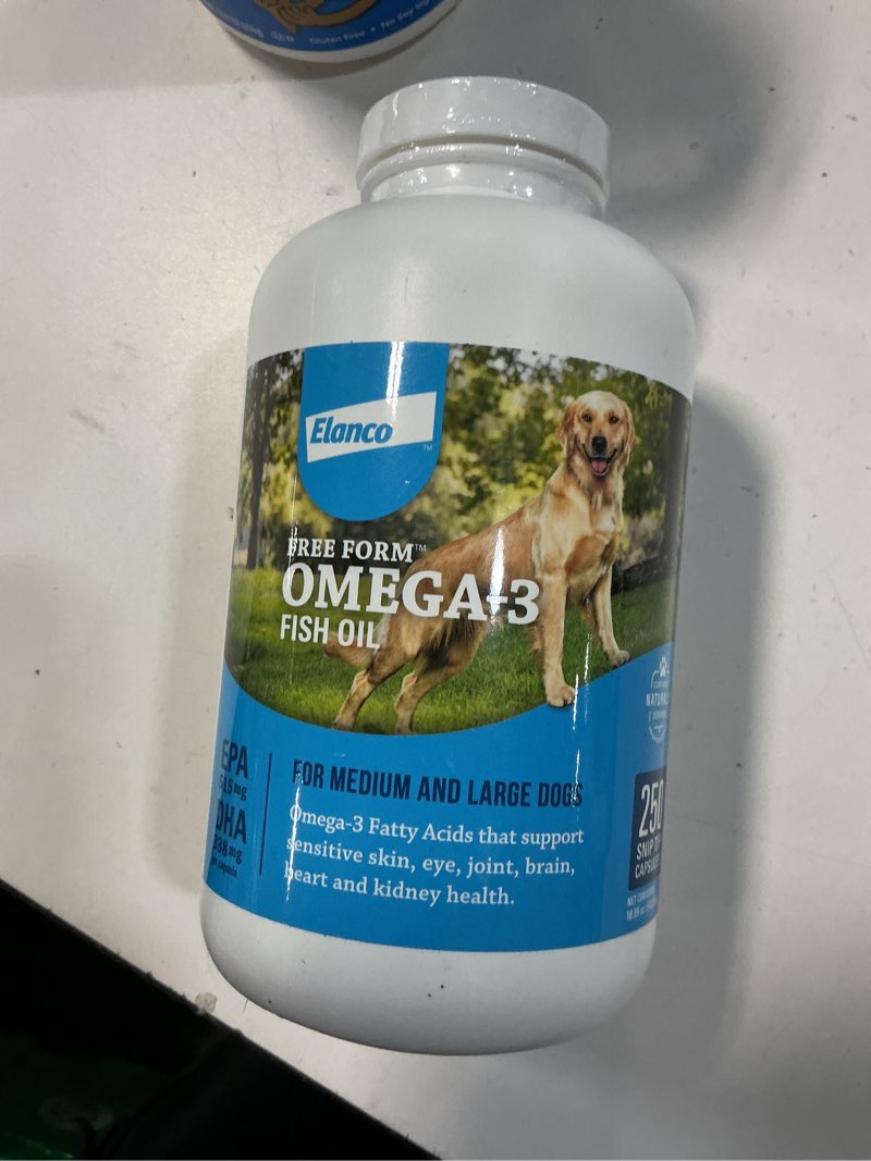 Condition photo showing New/Like New for (By 12-2025)Bayer Free Form Snip Tips Omega-3 250 Count Gel Capsules