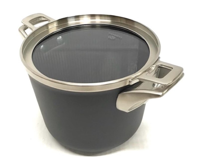 calphalon premier space saving nonstick 4.5qt soup pot with cover