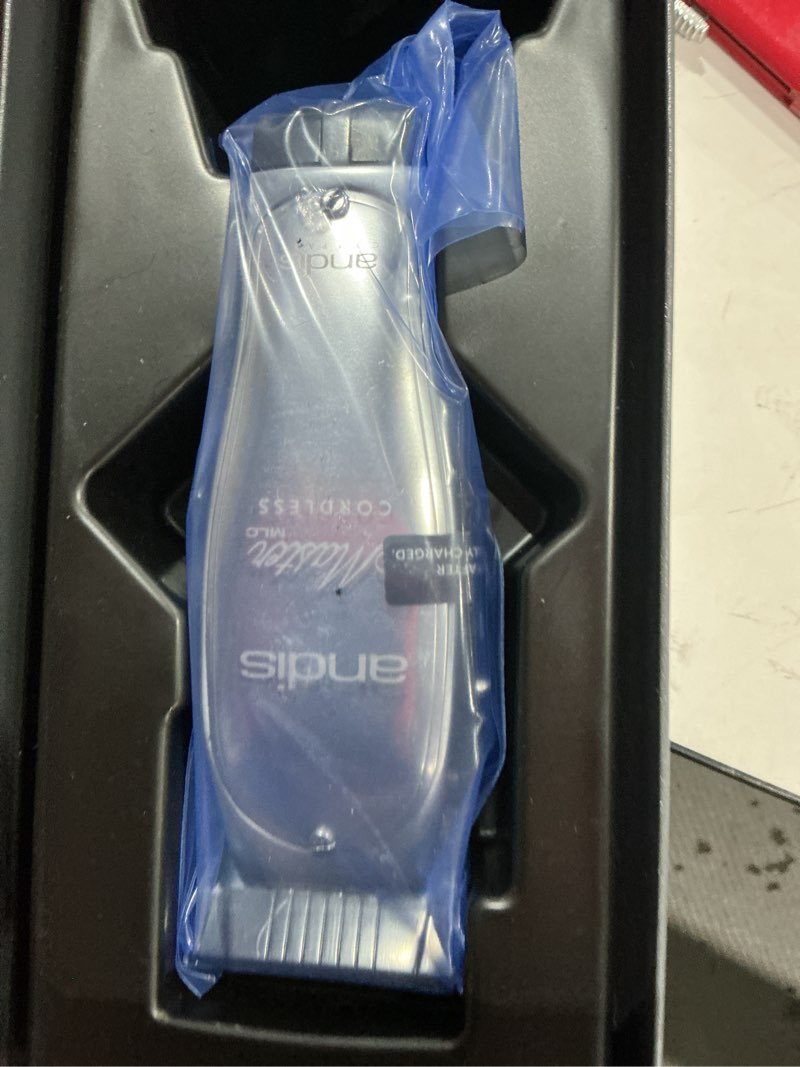Condition photo showing As Is for andis 12660 professional master corded/cordless hair clipper, adjustable carbon steel blade hair clipper for close cutting, silver