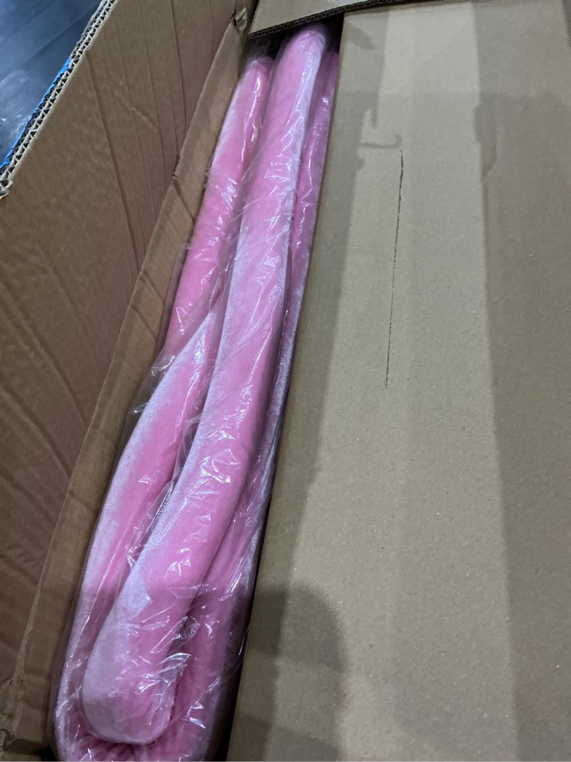 Condition photo showing Good Condition for stanchions with velvet ropes set, 5 ft velvet ropes and posts, stainless steel barriers for crowd control barriers, party supplies, exhibition (pink-4pcs) 4 pcs pink