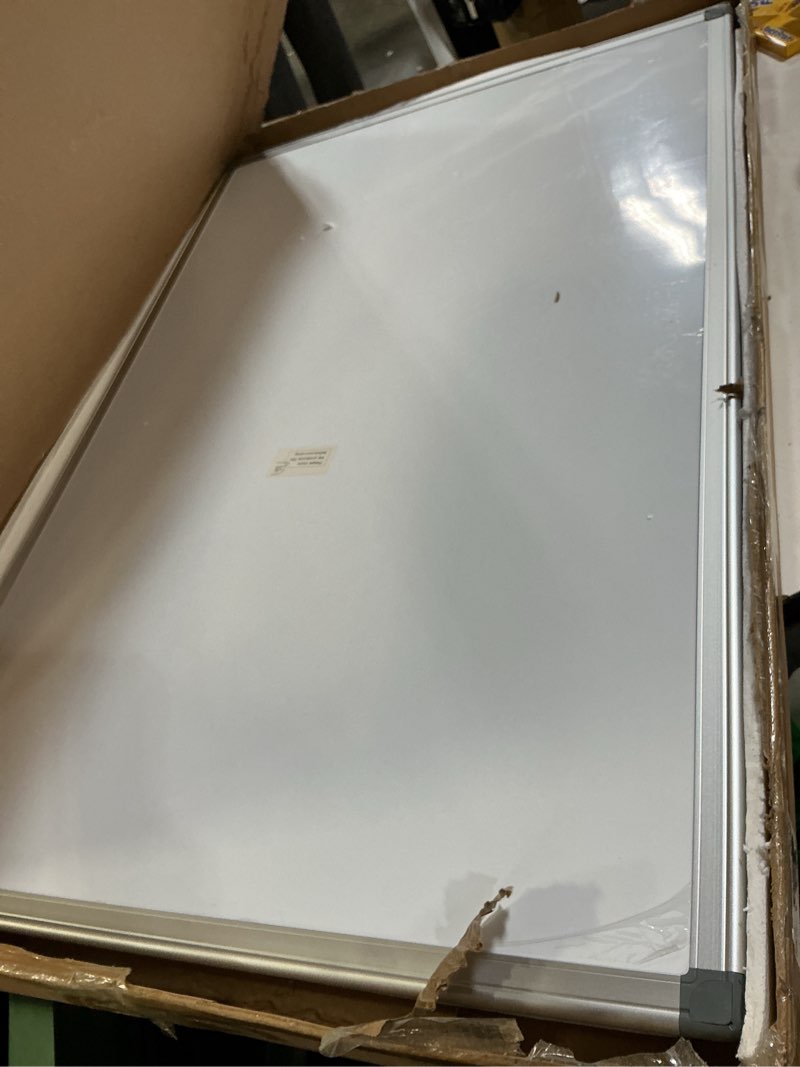 Condition photo showing Good Condition for white board dry erase with stand 36x24in white board easel with height adjustable tripod, 3' x 2' flipchart easel stand up white board with markers, eraser & magnets for school office and home