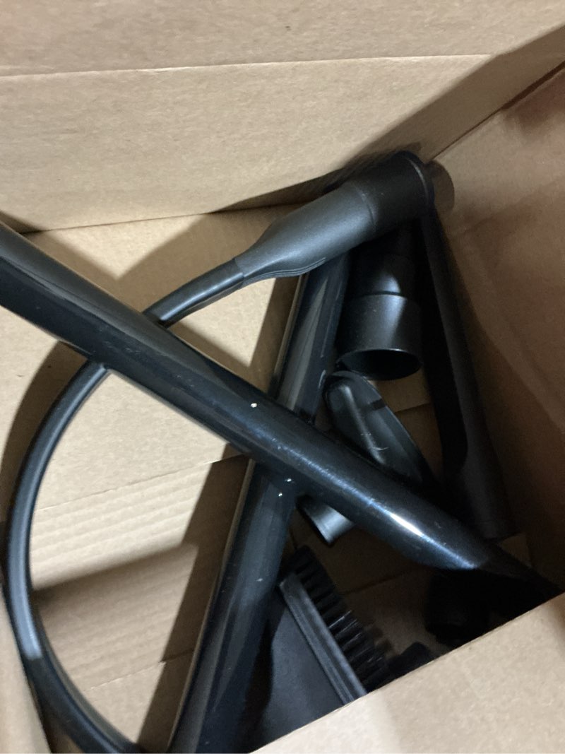 Condition photo showing Good Condition for 12 pcs vacuum attachments & brushes kit for shop vac accessories & household cleaning, includes 2 1/2" to 1 1/4" and 1 7/8" to 1" vacuum hose adapters, crevice tool & 2 vacuum extension wands