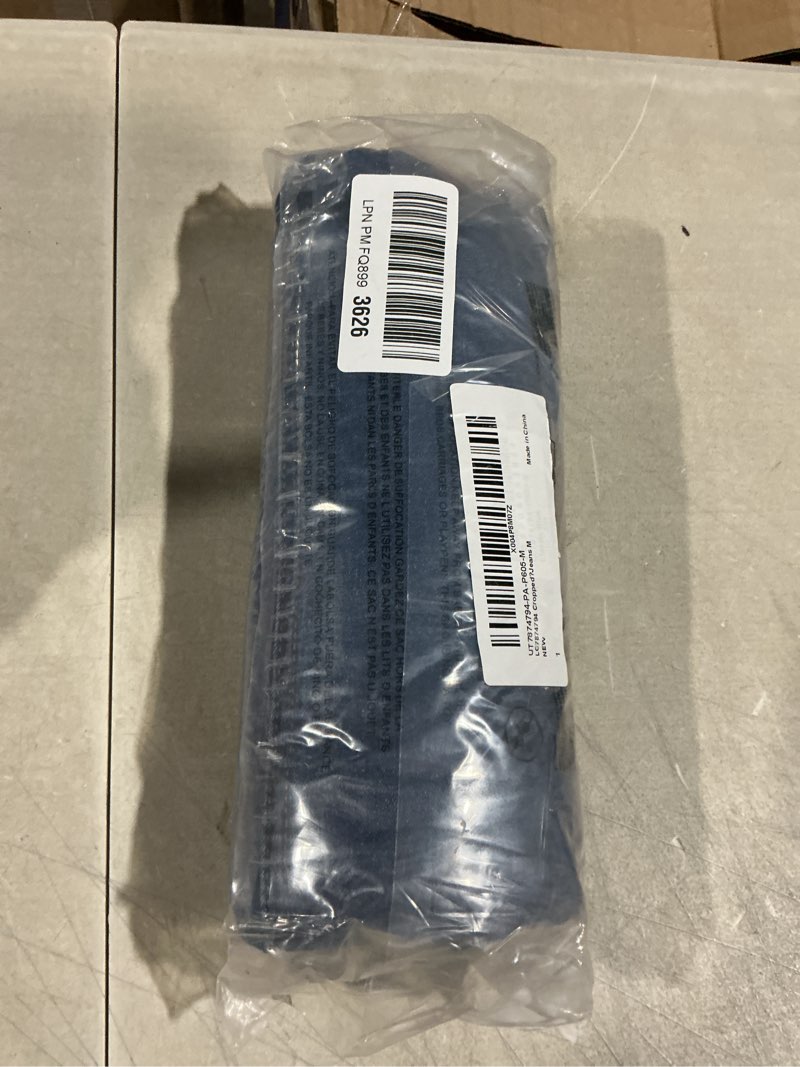 Condition photo showing New/Like New for utyful barrel jeans women cropped baggy trendy high waisted distressed loose stretch denim trouser jeans with pockets medium classic blue