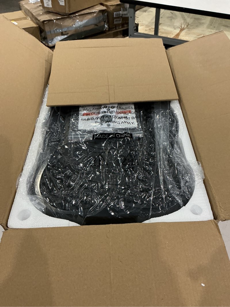 Condition photo showing Good Condition for vibration plate exercise machine, 130 levels full body workout vibrating plate for lymphatic drainage weight loss, 450 lbs capacity shake platform with resistance bands bluetooth for women men black
