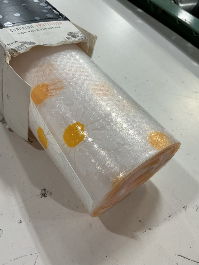 Condition photo showing Good Condition for cooyes shelf liner – premium non-adhesive cabinet & drawer liner for kitchen – waterproof shelf paper with modern pattern – durable eva cabinet mat – easy to cut ?24" w x 360" l? pale yellow 24"w x 360"l