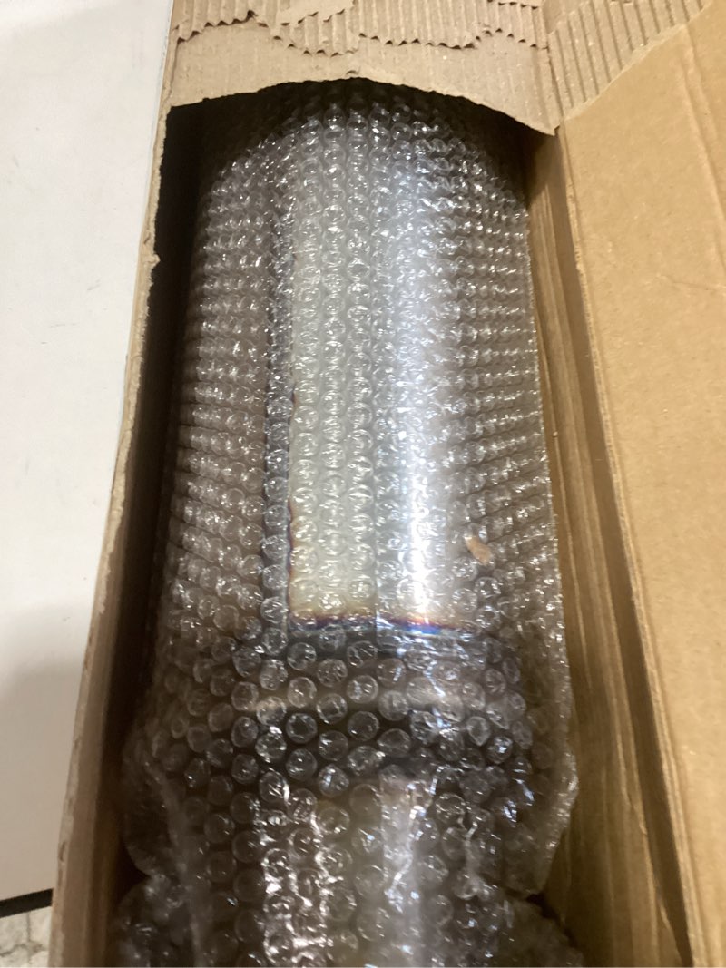 Condition photo showing Good Condition for LCGP 2.25" Exhaust Mufflers, 2.25'' Inlet & Outlet Universal Muffler, 20'' Overall Length Stainless Steel Resonator Straight Through Design Exhaust Tip(2.25" Intet 2.25" Outlet) 2.25" Inlet 20" Overall Length(4.5" wide)