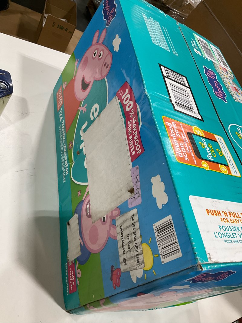 Condition photo showing Good Condition for Pampers Training Pants - Easy Ups Girls & Boys - Size 3T-4T, 124 Count, Peppa Pig Potty Underwear (Packaging May Vary) 3T-4T 124