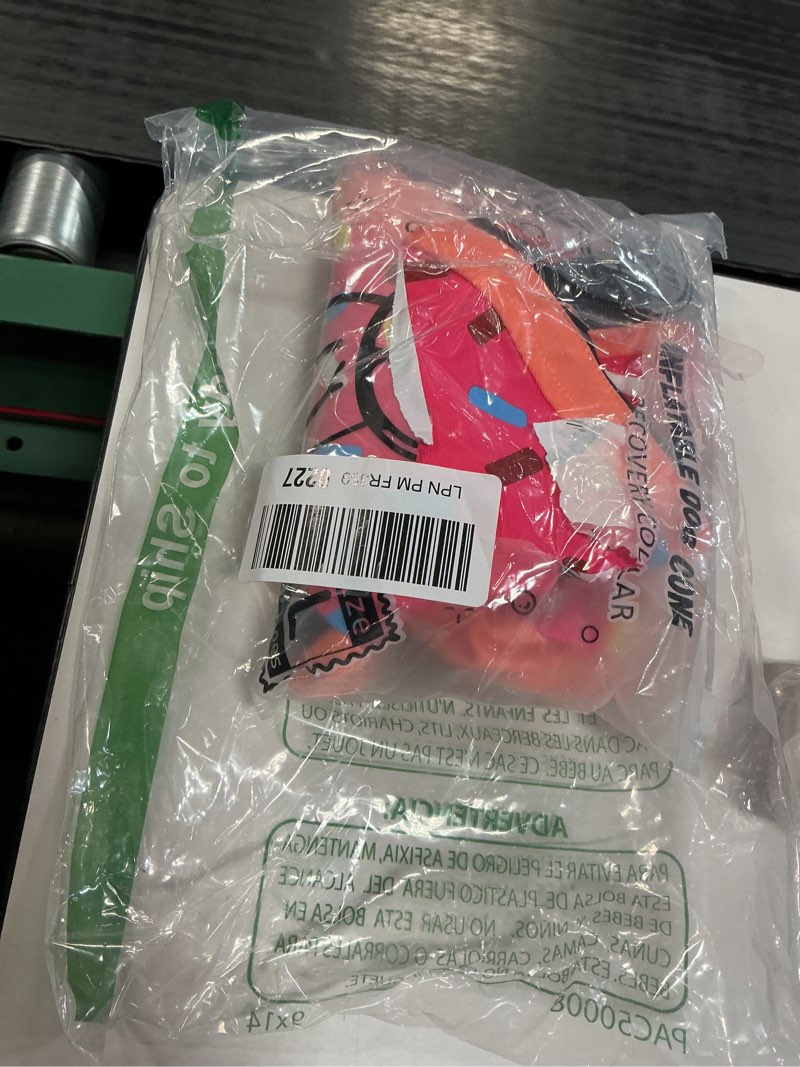 Condition photo showing Good Condition for Supet Inflatable Dog Cone Collar Alternative After Surgery, Doggie Neck Donut Collar Recovery ECollar, Soft Dog Cone for Small Medium Large Dogs Donut Pink L-(Neck 11"-14")