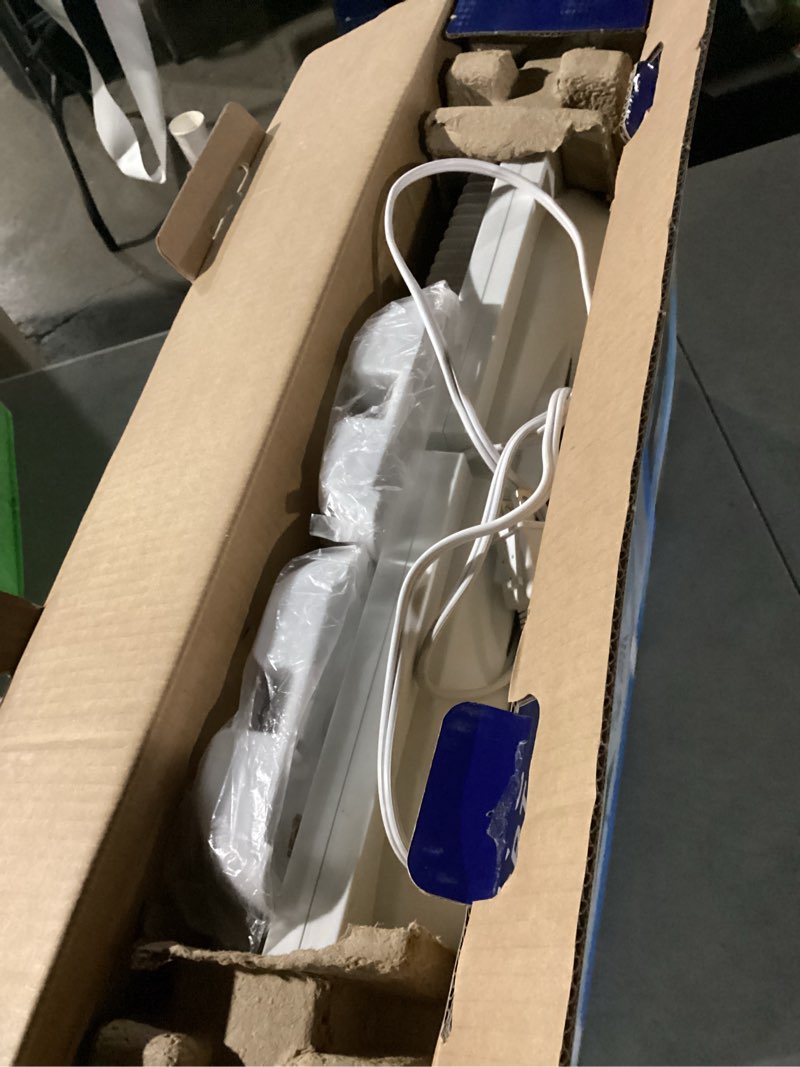 Condition photo showing Good Condition for Comfort Zone 9-Inch Smart WiFi Twin Window Fan – 3-Speed Dual Blade Fan with App & Voice Control, Reversible Exhaust, Cooling & Circulate Modes, Expandable 23.5" to 37", Bug Screen White 3-Speed w/WiFi