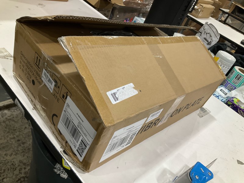 Condition photo showing As Is for Vibration Plate Exercise Machine 450 Lbs Capacity,Vibrating Plate for Lymphatic Drainage,Power Shake Plate 199 Speeds for Weight Loss,Full Body Vibration Platform Machines for Women Men