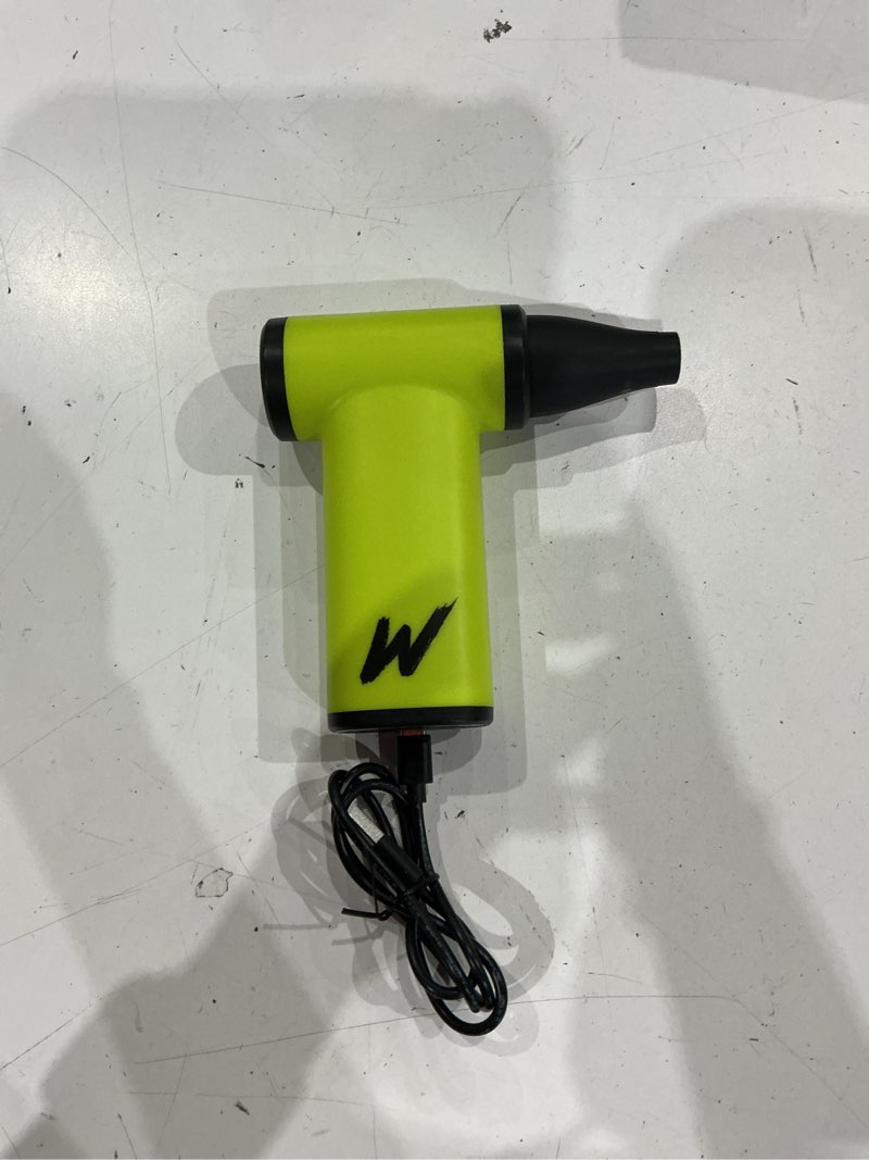 Condition photo showing Good Condition for wmark electric adjustable turbo jet fan compressed air duster - 130000 rpm brushless motor mini blower, 33m/s max wind speed for computer, workshop, home, outdoor & car, ng-tb001 (green)
