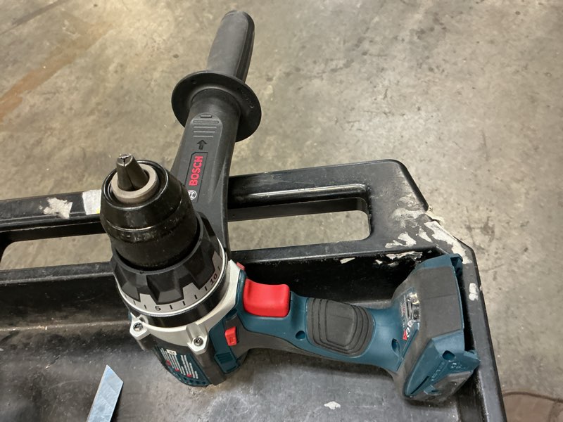 Condition photo showing As Is for Bosch 18V 1/2 in. Brushless Cordless Hammer Drill/Drive Tool Only