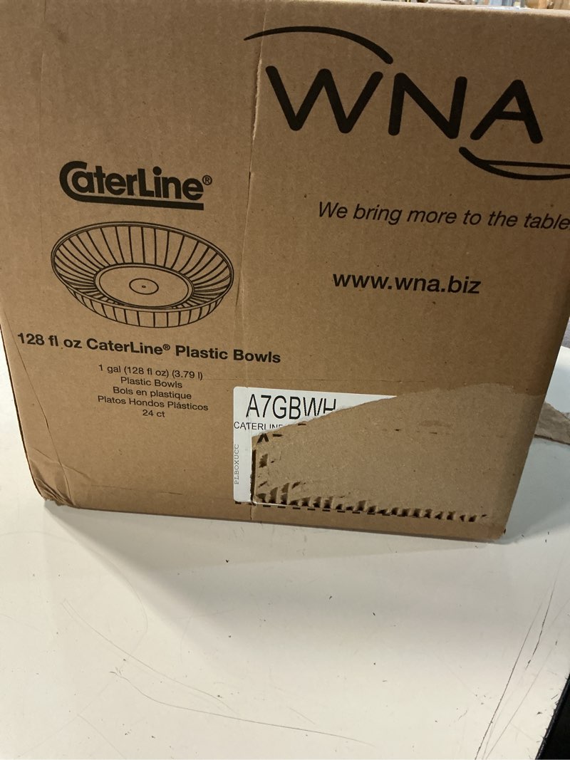  wna   128fl  oz   caterline  plastic bowls 24 pcs 