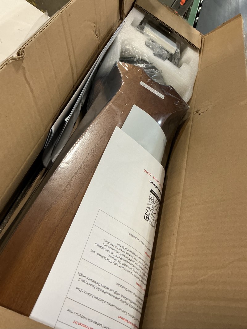 Condition photo showing Good Condition for 36 inch ceiling fans with lights and remote control,wall switch,solid wood blades,dimmable,reversible quiet dc motor,power off memory modern black ceiling fan indoor/outdoor for bedroom patios black walnut downrod mount 36 inch