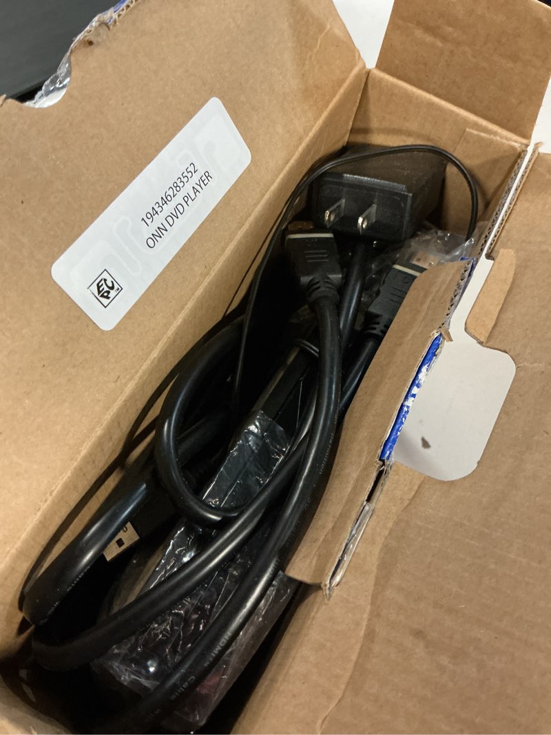 Condition photo showing As Is for onn. hdmi dvd player