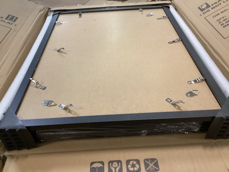 Condition photo showing Good Condition for 18x24 Picture Frame Set of 5, Black Poster Frame, Display Pictures 16 x 20 with Mat or 18 x 24 Without Mat for Horizontal or Vertical Wall Mounting, Wall Gallery Frame for Artwork 18x24-5PACK Black