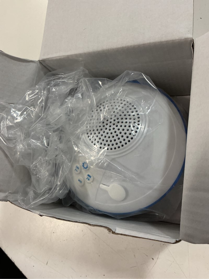 Condition photo showing Good Condition for floating pool speaker w/colorful lights, portable wireless pool speaker bluetooth waterproof ip68, built-in mic & crystal clear sound floating hot tub speakers for pools party outdoor (white)