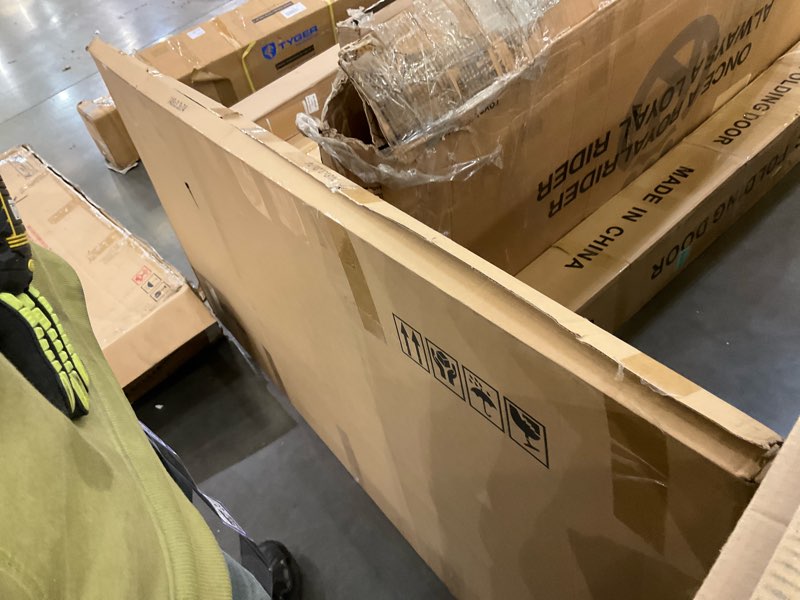 Condition photo showing Good Condition for Canvas Wall Art - Abstract Wall Decor for Living Room - Grey Pictures Black and White Artwork for Walls Posters Aesthetic Office Home Bederoom Decorations 29x58 in 29"x58" Grey