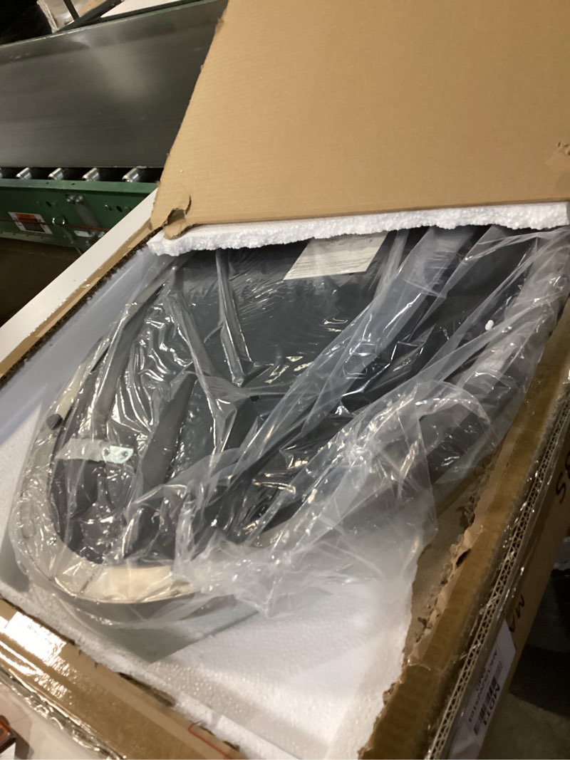 Condition photo showing Good Condition for ANDY STAR Brushed Nickel Oval Wall Mirror, 20x28, Modern Bathroom Mirror, Sturdy Stainless Steel Frame, Clear Reflection, Anti-Corrosion Backboard Brushed Nickel 28"L x 20"W