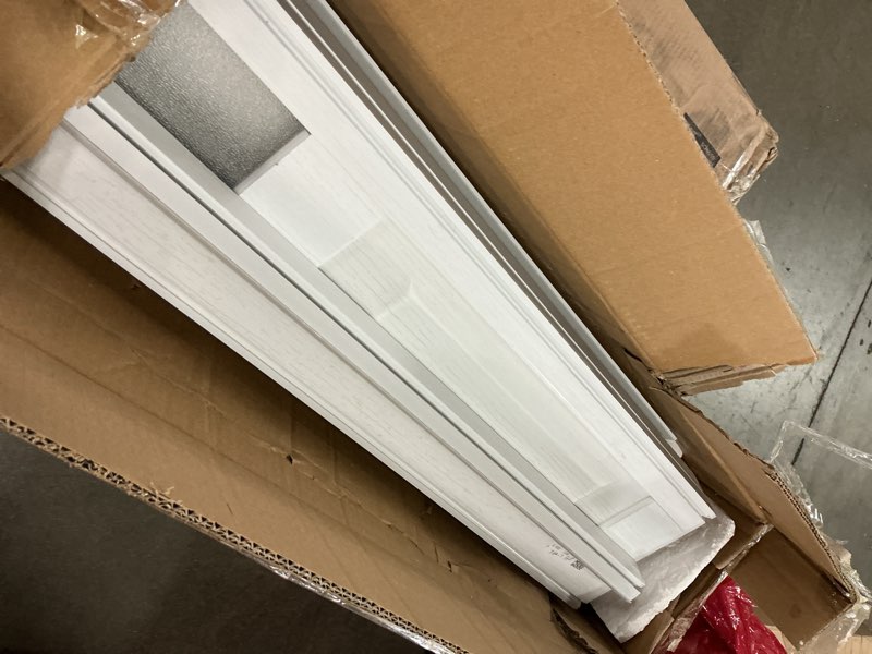 Condition photo showing As Is for 30X80in Accordion Door Interior,PVC Sliding Folding Doors with Lock,Divider Door with Hardware, White Multifold Interior Doors White 30X80in