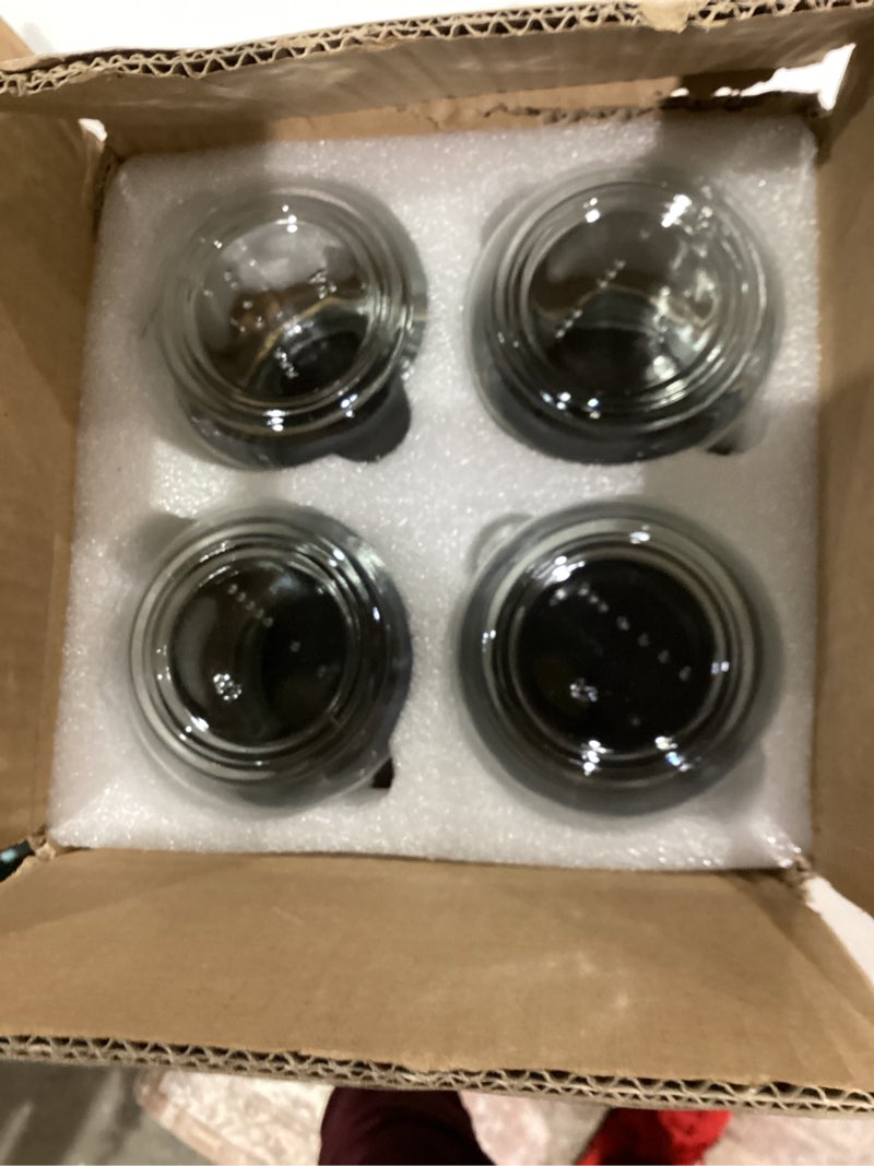 Condition photo showing Good Condition for NETANY 4-pack 16oz Glass jars with Airtight Lids, Overnight Oats Containers with Bamboo Lids, Wide mouth Mason Salad jars, Glass Food Storage Containers for Snacks Yogurt Spice Sugar Natural-16oz
