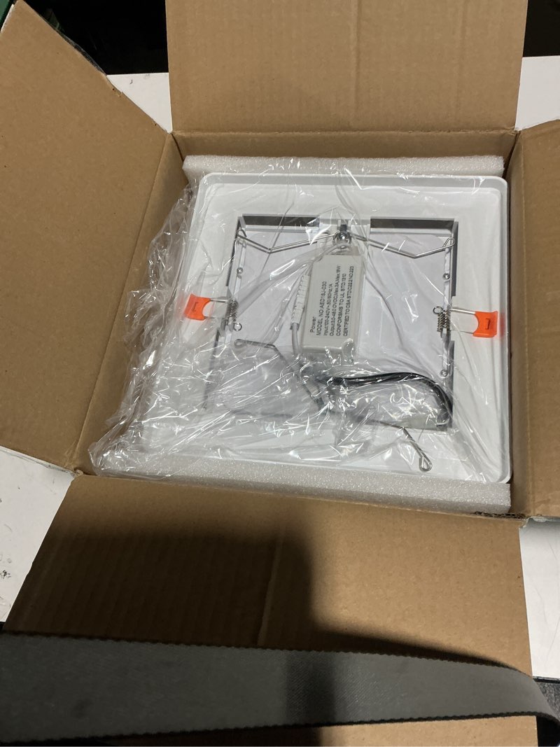 Condition photo showing item condition for FASDUNT 2-in-1 Bathroom Exhaust Fan with Light - 110 CFM Ventilation & 1.0 Sones - Easy Installation, Energy Efficient, 3 Dimmable LED 3000K/4000K/5000K for Home Bath Office Hotel Adjustable Light