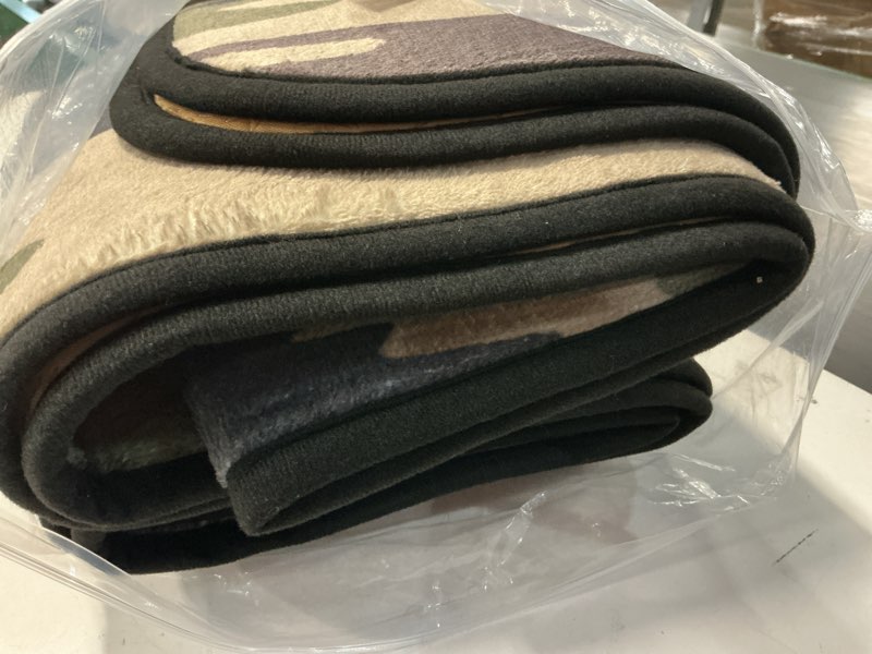 Condition photo showing Good Condition for Camo Pattern Runner Rug Camouflage Painted Non Slip Area Long Rug Hallway Entry Living Room Modern C