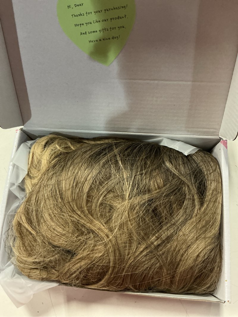 Condition photo showing New/Like New for ombre blonde wig for women long wavy blonde wig middle part 26 inch wigs heat resistant synthetic wig for daily use