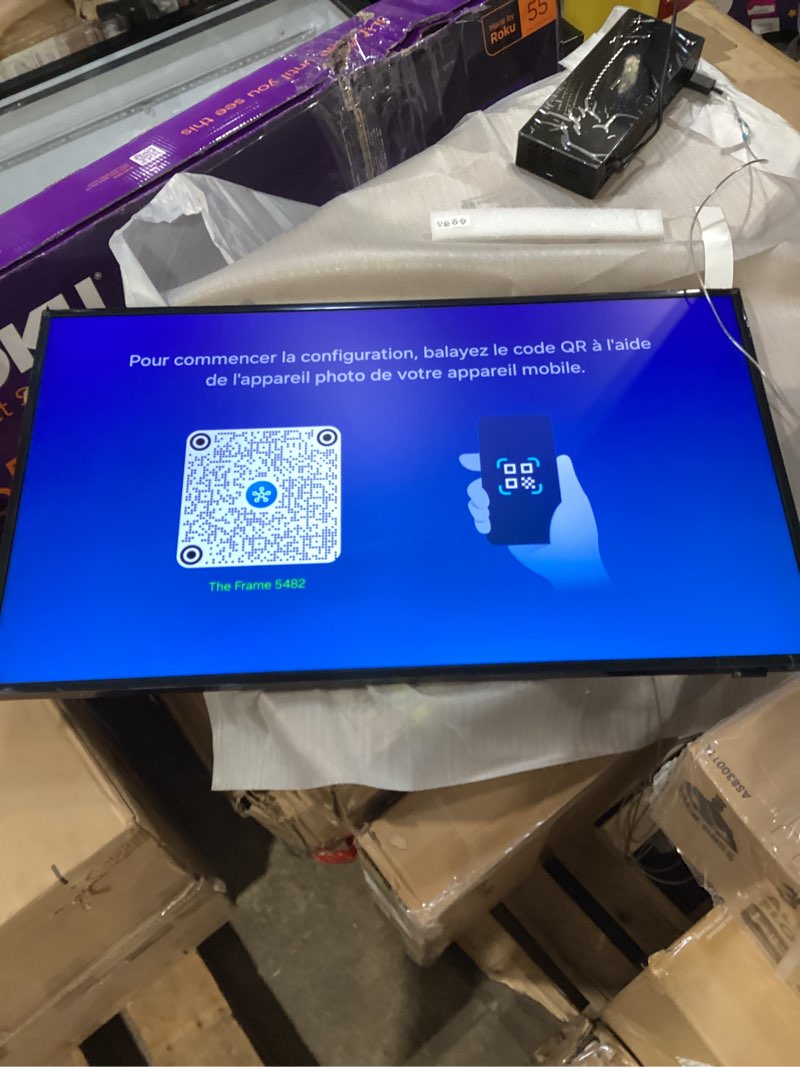 Condition photo showing New/Like New for samsung 43-inch class the frame ls03f 4k qled smart tv (2025 model) slim fit wall mount, modern frame design, nq4 ai gen2 processor, art mode, artful picture quality, samsung vision ai, alexa built-in 43 inch tv only tv