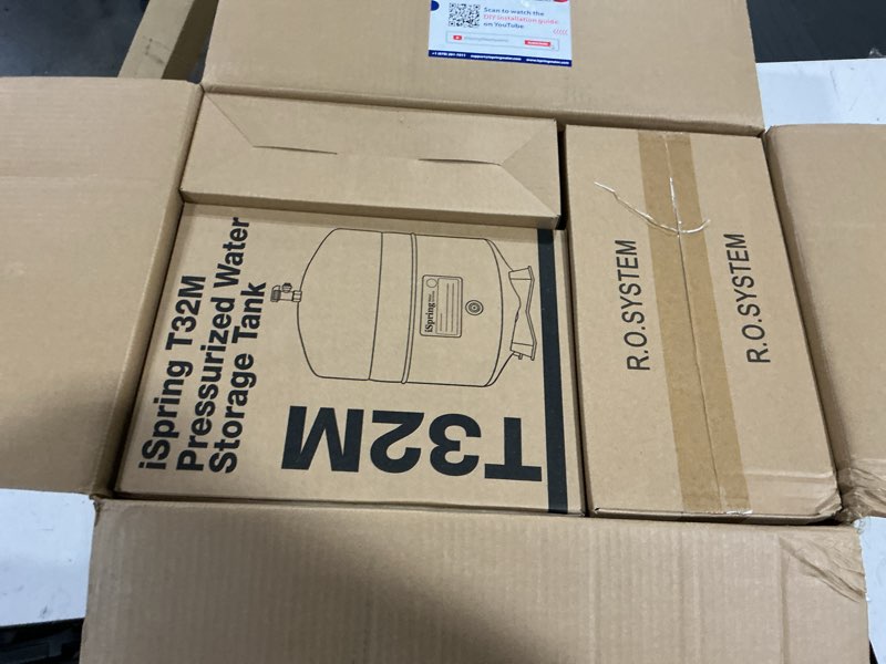 Condition photo showing Good Condition for ispring rcc7ak, nsf certified, 75 gpd, alkaline 6-stage reverse osmosis system, ph+ remineralization ro water filter system under sink, patented top-mounted faucet design for easy installation
