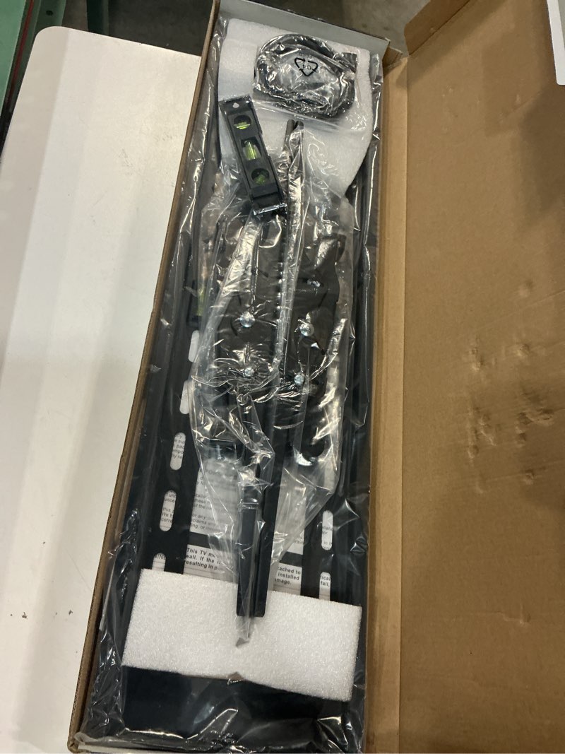 Condition photo showing New/Like New for mount-it! tilting tv wall mount bracket, 32-65", 175 lbs | universal heavy-duty mount for lcd led plasma flat screens, 15-degree tilt, max vesa 600x400.