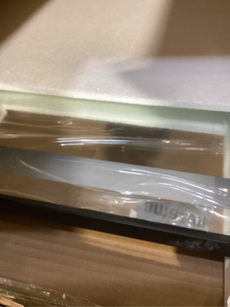 Condition photo showing Good Condition for TETOTE 20 x 28 Bathroom LED Mirror Brushed Black Metal Frame Frontlit & Backlit Vanity Mirror Anti-Fog Stepless Dimmable 3 Colors White/Warm/Natural Mirror with Lights Wall-Mounted 28"L x 20"W Brushed Black