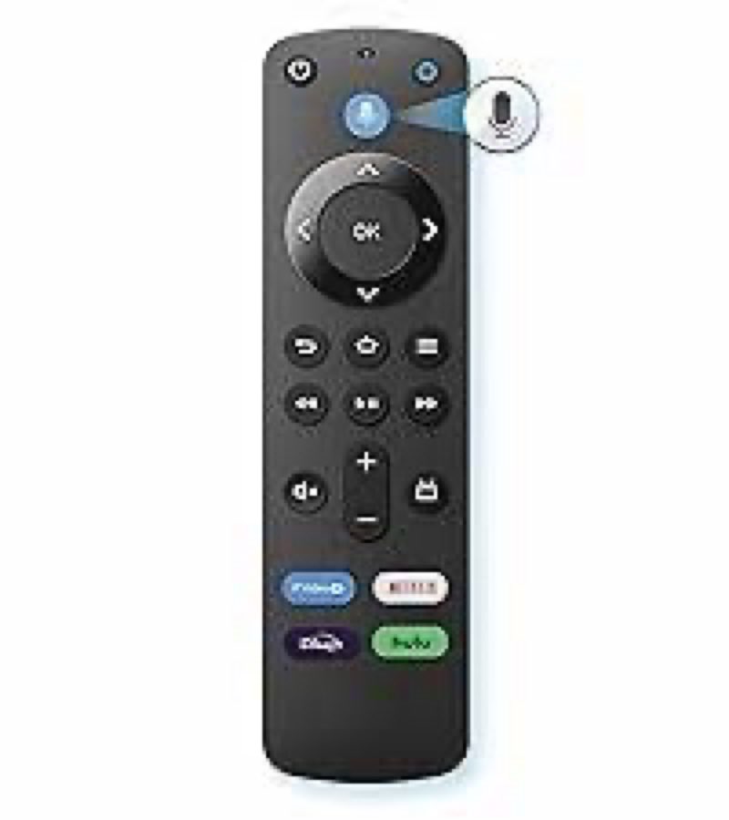 New Replaced Voice Remote fit for Amazon 4-Series 4K UHD Smart TV 2-Series Smart TV OmniSeries TV QLED Series TV QL75F601A 4K43M600A 4K50M600A 4K55M600A 4K65M600A