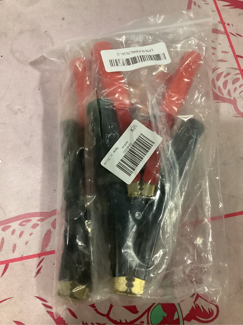 Condition photo showing Good Condition for 4pcs jumper cable clamps heavy duty pure copper alligator clips, 12v 500-1000a car battery charger clamps crocodile clips jumper cable ends for all kinds of cars and boats