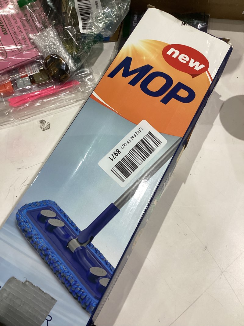 Condition photo showing Good Condition for Microfiber Mops for Floor Cleaning - 3 Thickened Washable Pads - Floor Dusters for Hardwood with 55” Adjustable Handle - Wet Dry Dust Mop for Pet Hairs Walls Tile Wood Laminate Home Kitchen