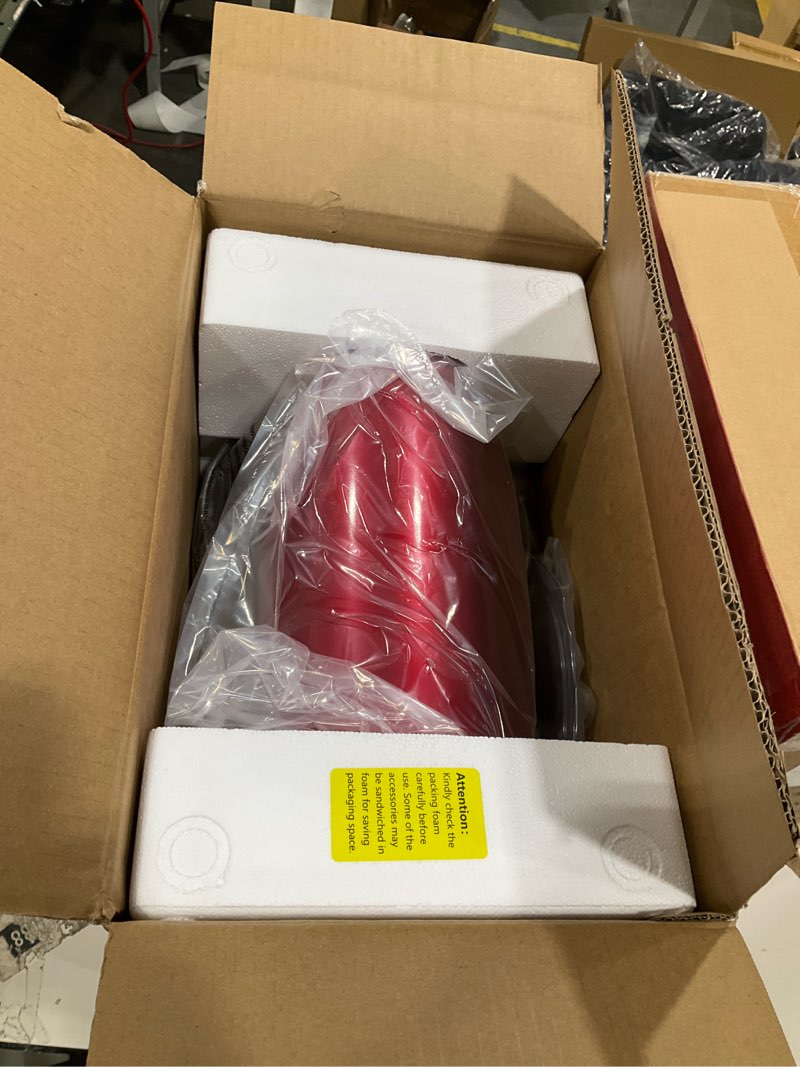 Condition photo showing New/Like New for Stand Food Mixer, 6.5 Qt 660W, 6-Speed Tilt-Head , Kitchen Electric Mixer with Stainless Steel Bowl,Dough Hook,Whisk, Beater, Egg white separator (6.5-QT, Red) 6.5-QT Red