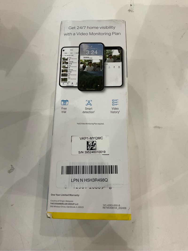 Condition photo showing New/Like New for myQ  SMART GARAGE VIDEO KEYPAD